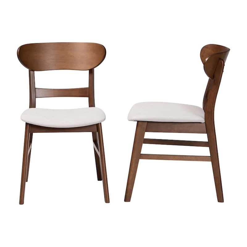 Everwood Dining Chair - Bentwood Frame Seating with Contoured Back and Padded Seat, Mid-Century Style Side Chair