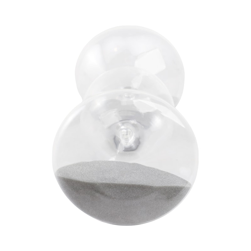 Glass Hourglass Timer Abstract Decorative Sculpture with Modern Design