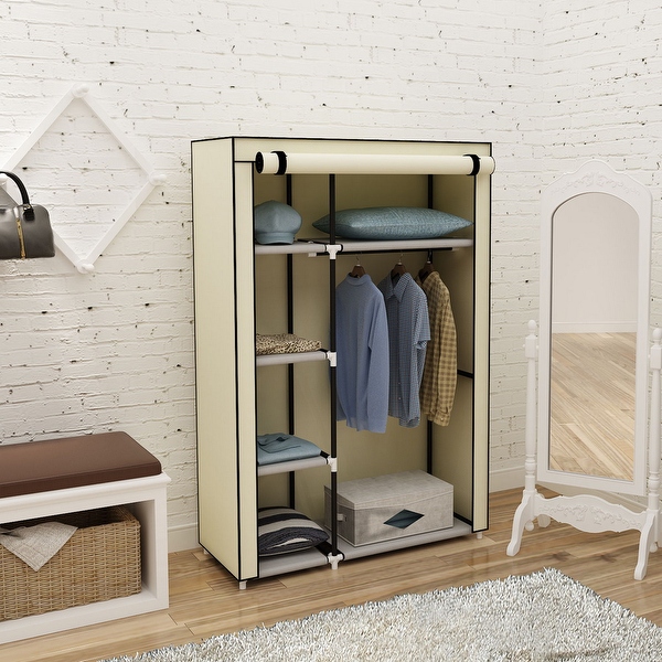 Portable shop clothes cabinet