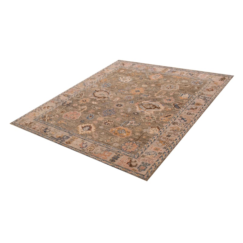 ECARPETGALLERY Hand-knotted Jules Serapi Taupe Wool Rug - 8'2 x 9'8
