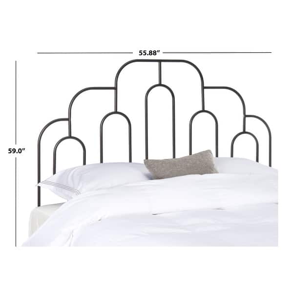 dimension image slide 1 of 8, SAFAVIEH Paloma Metal Retro Headboard