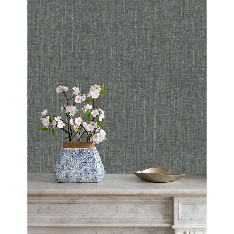 Advantage Glenburn Stone Woven Shimmer Wallpaper