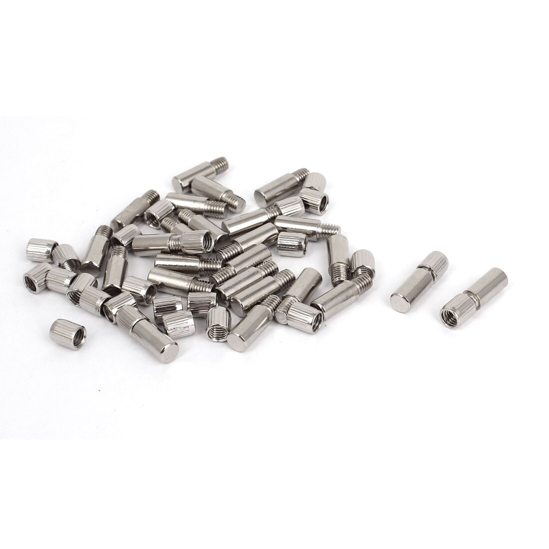 5mm x 6mm Pin Metal Bracket Style Shelf Support Pegs Silver Tone 20Pcs