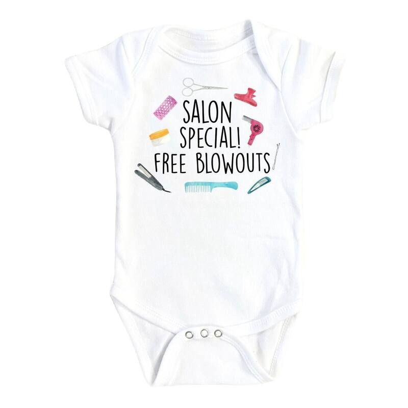 Salon Blowouts - Baby Boy Girl Clothes Infant Bodysuit Funny Cute Newborn - White - Newborn
