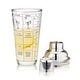 preview thumbnail 6 of 7, Glass Recipe Shaker by True - Clear - 9" x 3.25"