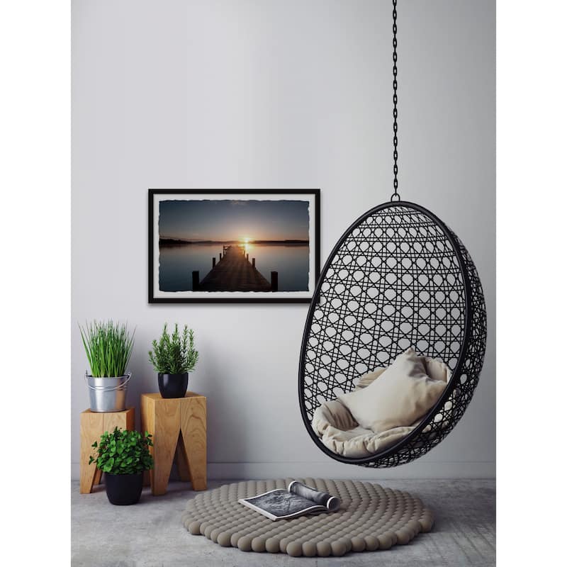 'The Sunset Awaits' Framed Painting Print