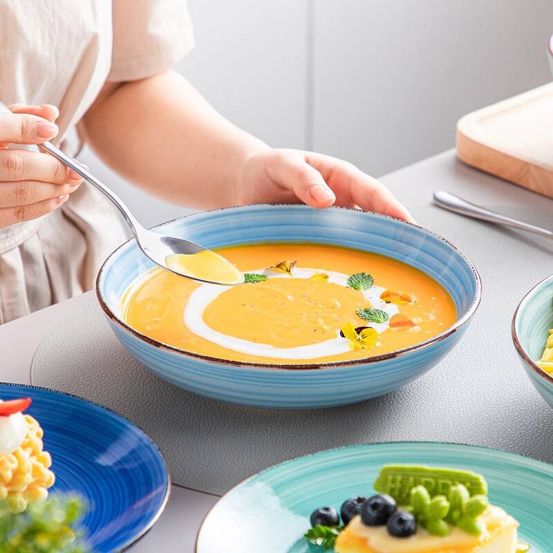 vancasso Bonita Stoneware Handpainted Multicolour Dinnerware Set