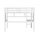 preview thumbnail 15 of 16, Twin Loft Bed with Built-in Desk and Bookcase Guardrails, Grey