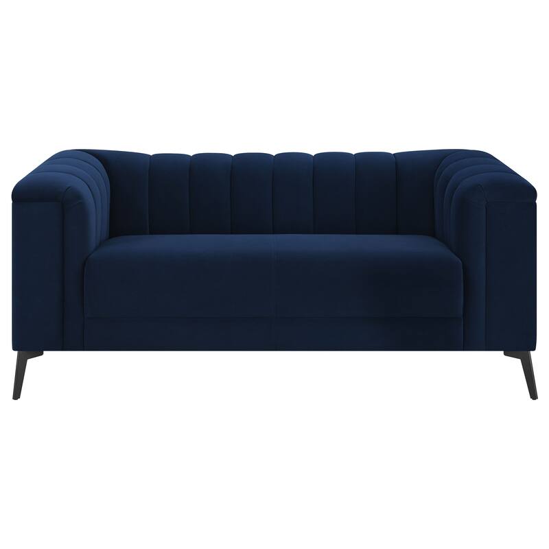 Chalet Blue 3-piece Tuxedo Arm Living Room Set