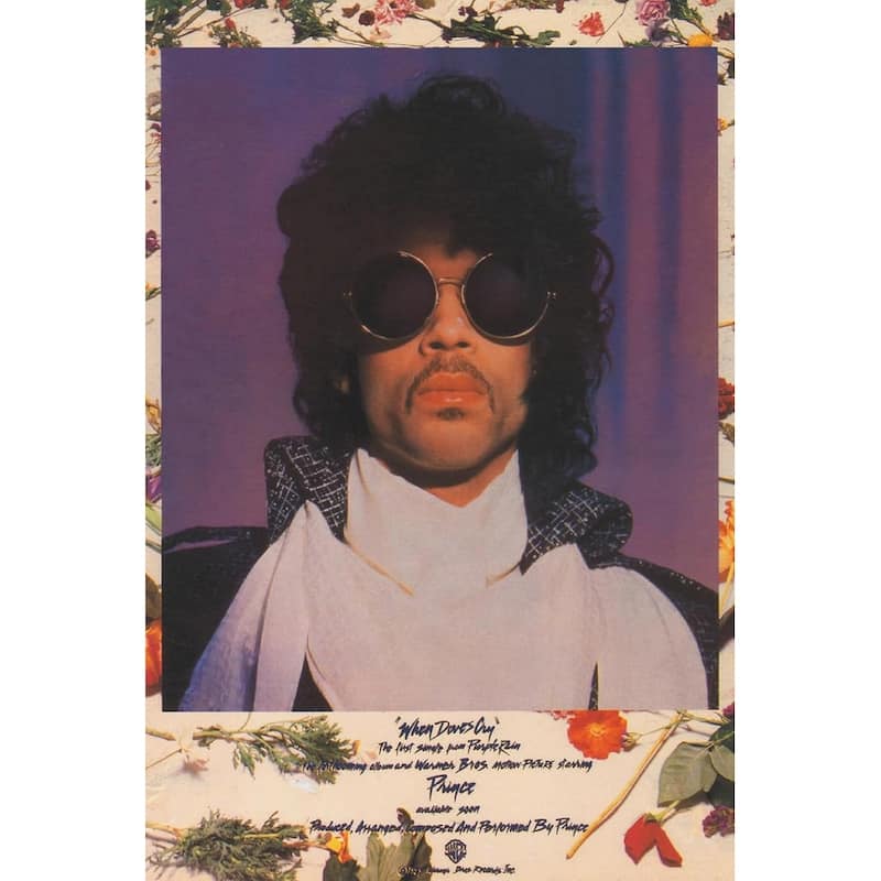 Prince When Doves Cry Art Poster - 24 x 36 Inch