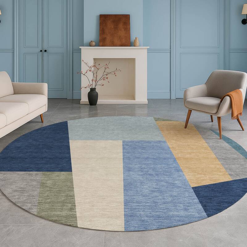 Machine Washable Indoor/ Outdoor Contemporary Jolie Chantille Rug