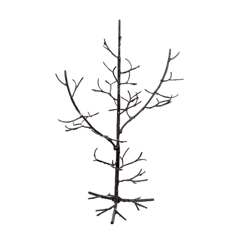 Black Iron Ornament Tree Display, 24"