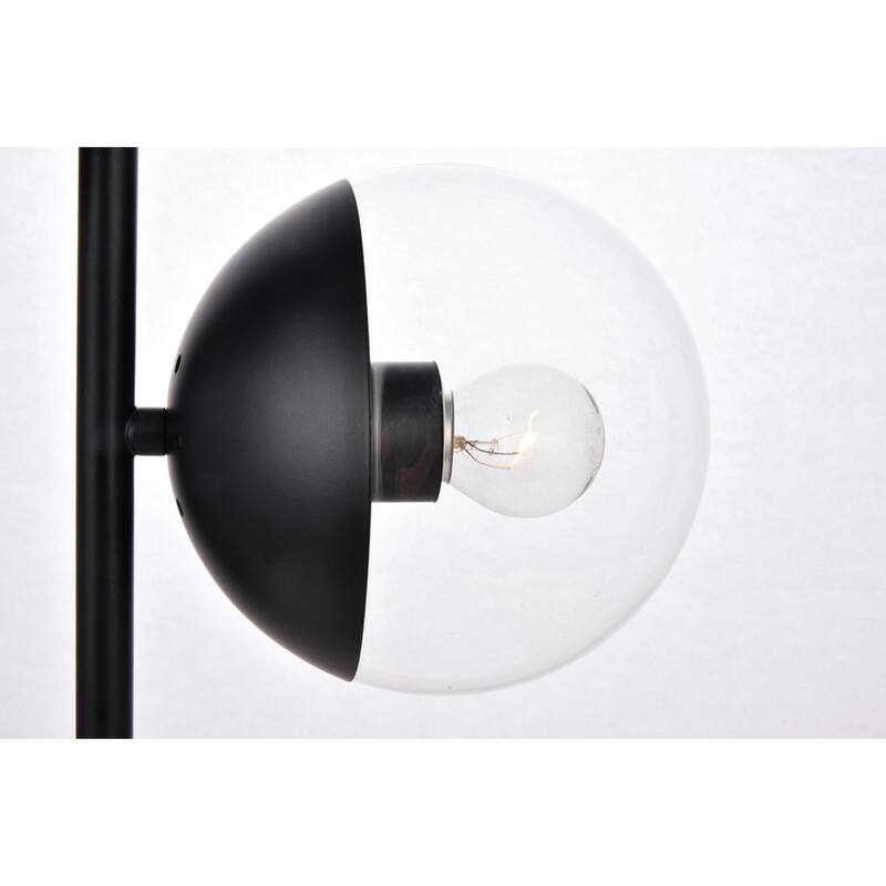 2-Light Table Lamp with Clear Glass