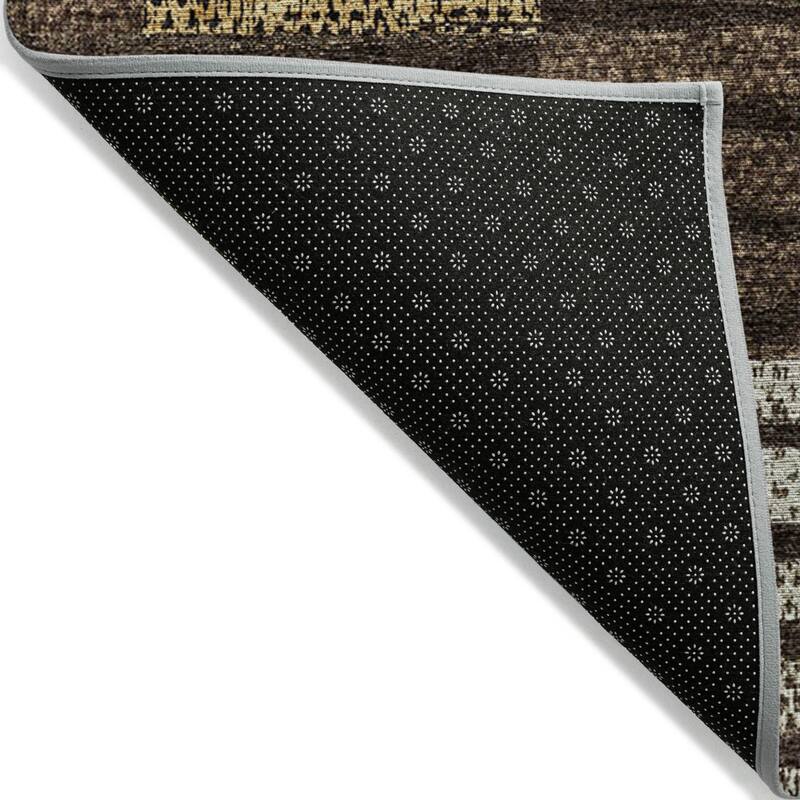 HomeRoots Striped Modern Rectangle Outdoor Rug