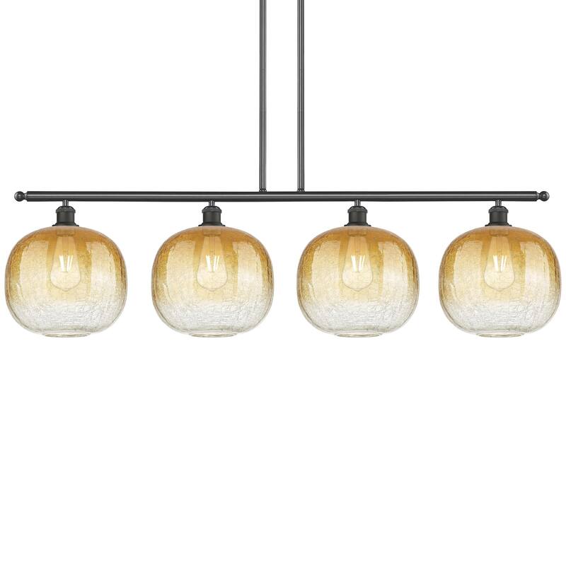 Innovations Lighting 516-4I-13-49 Brookhaven Sphere Linear Brookhaven - Oil Rubbed Bronze / Amber
