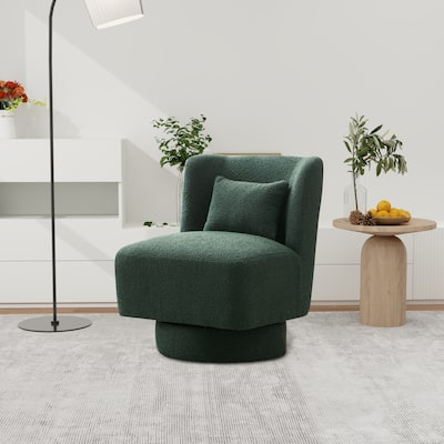 23.6"W Swivel Accent Chair and Comfy Accent Sofa Chair for Living Room, 360 Degree Club Chair