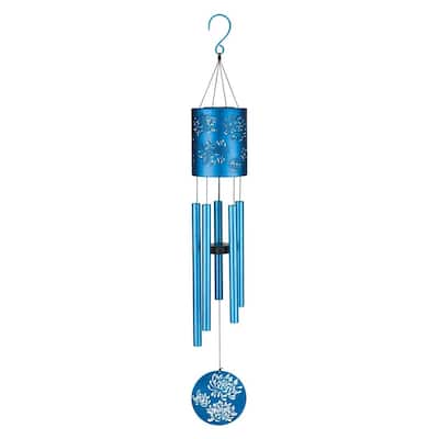 Garden Solar Chime 35" - Flower