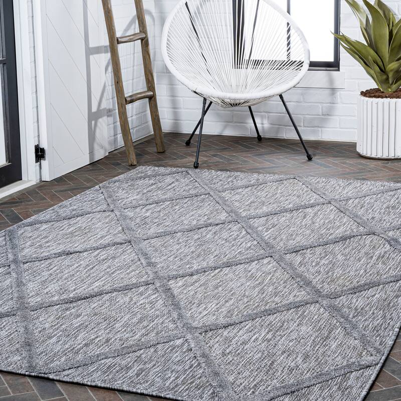JONATHAN Y Talaia Diamond Trellis Indoor/Outdoor Area Rug