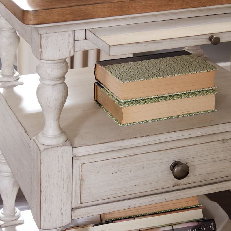 Farmhouse Reimagined Antique White 1-Drawer Night Stand