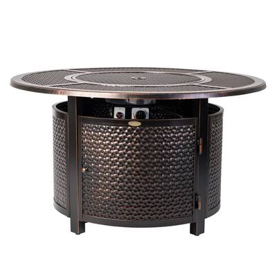 Briarwood Round Aluminum LPG Fire Pit - N/A