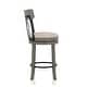 preview thumbnail 22 of 33, Wynn Contemporary Wood and Fabric Swivel Bar Height Chairs (Set of 2) by Furniture of America