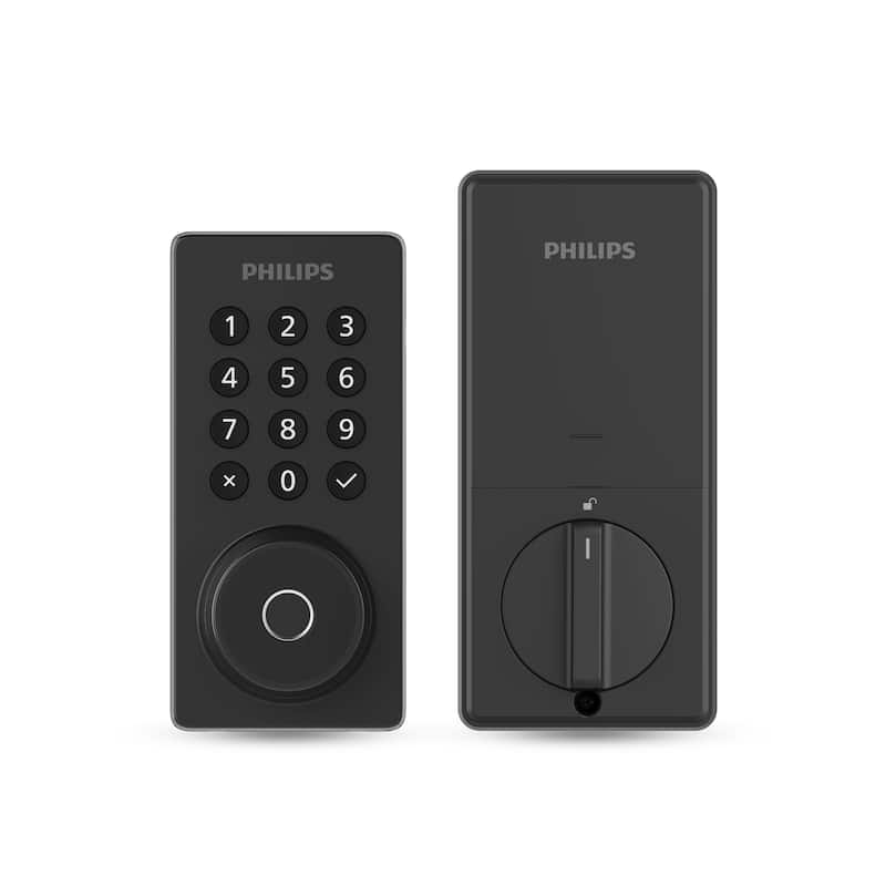 Philips Wi-Fi Fingerprint Keypad Smart Deadbolt - Matte Black
