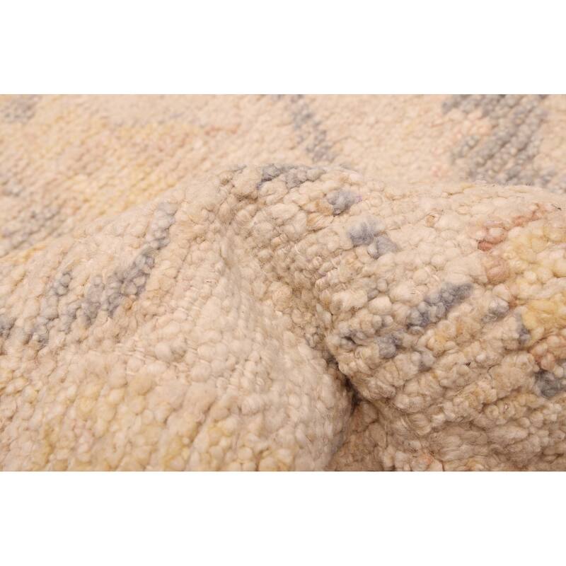 ECARPETGALLERY Hand-knotted Looma Ivory Wool Rug - 8'3 x 9'9