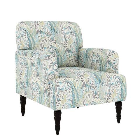 Copper Grove Desden Paisley Pattern Transitional Arm Chair
