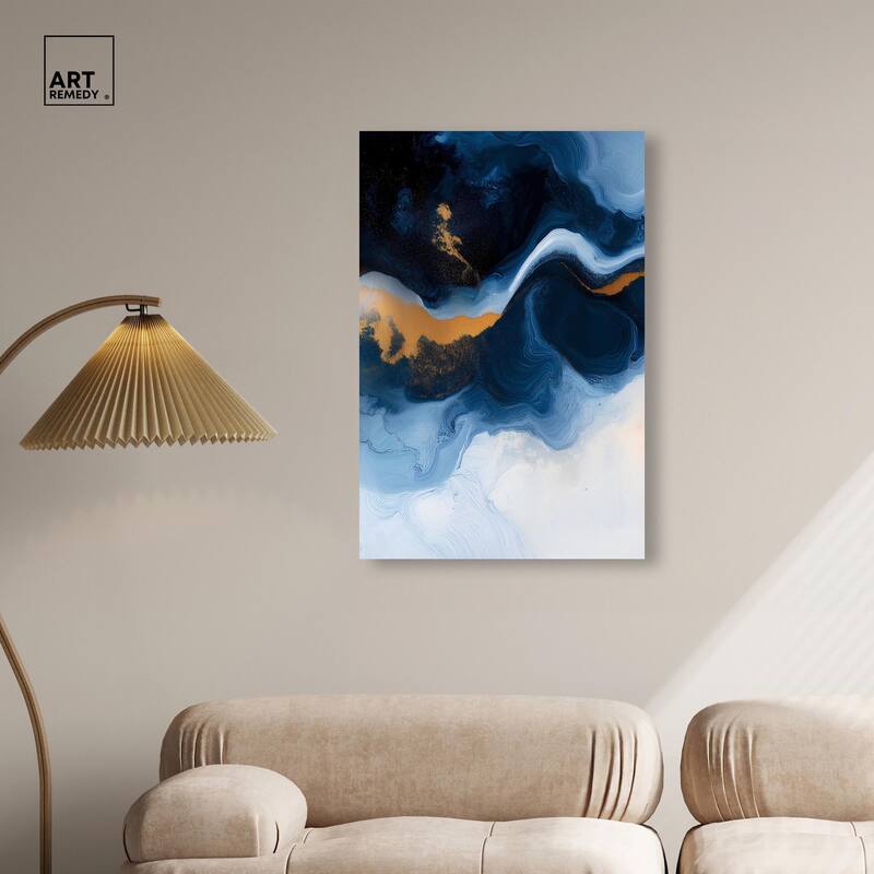 Blue Deep I Canvas by Art Remedy, Gallery Wrapped