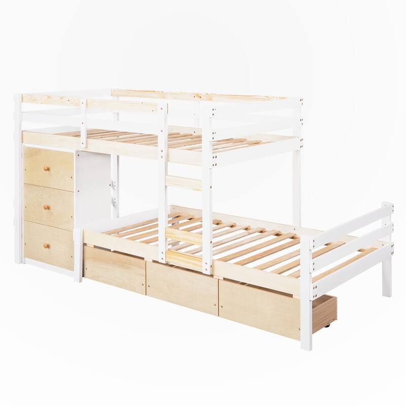 Twin over Twin Loft Bunk Bed