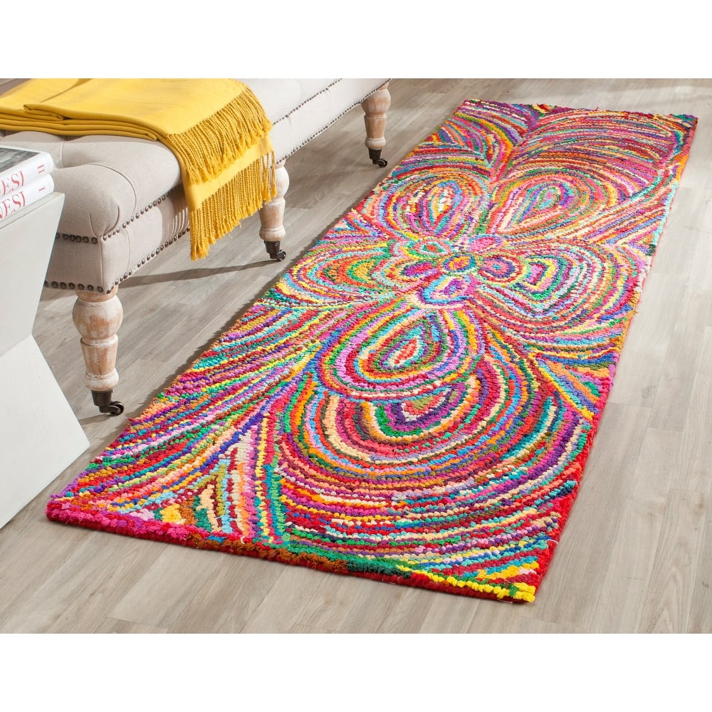 SAFAVIEH Handmade Nantucket Anastassia Contemporary Cotton Rug