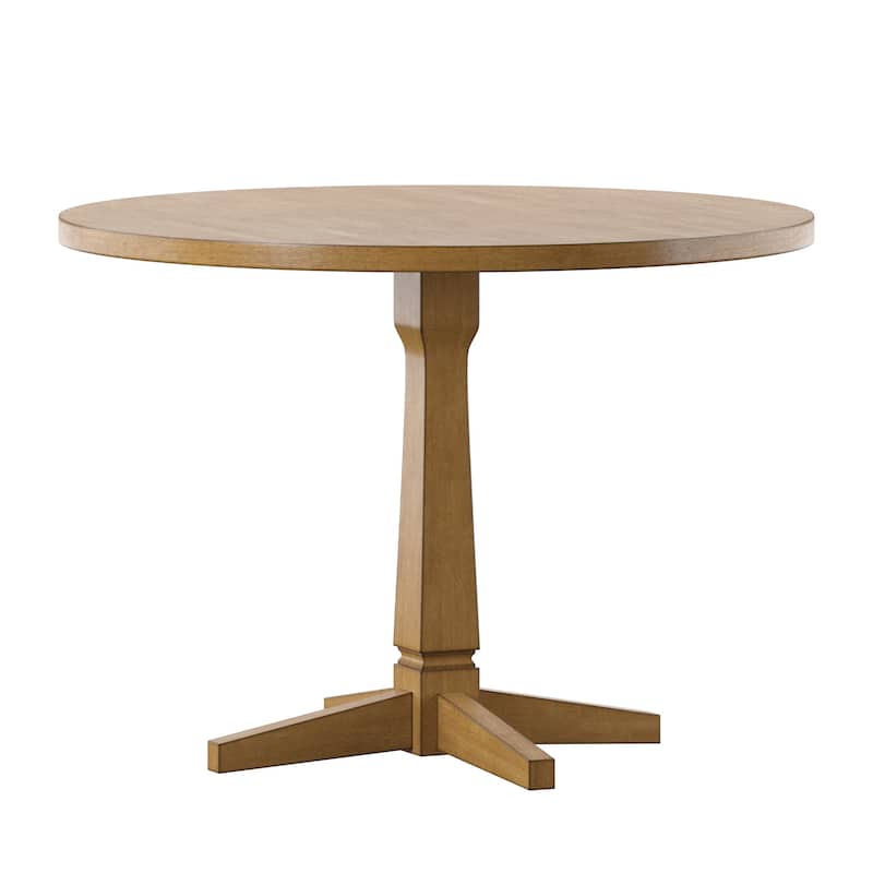 Eleanor Round Two-Tone Dining Table by iNSPIRE Q Classic - Oak