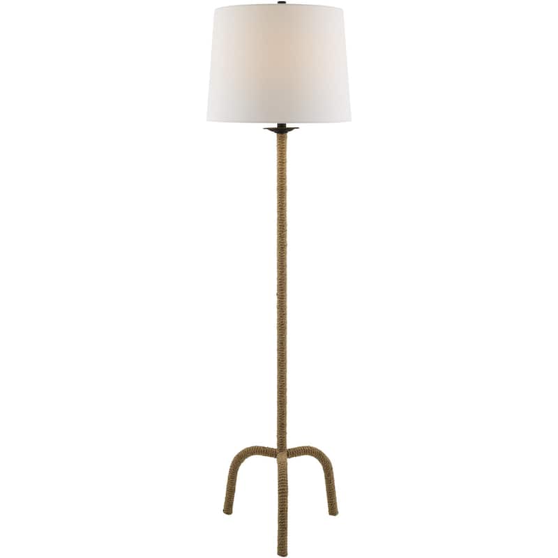 Livabliss Seraya Rustic Accent Floor Lamp - 61"H x 16"W x 16"D