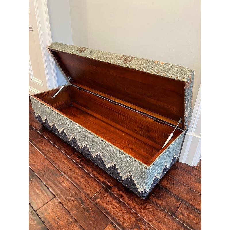 HERAT ORIENTAL Handmade Upholstered Storage Bench