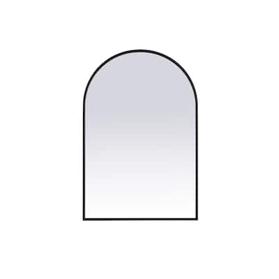 Indigo Home Metal Frame Arch Mirror 24x36 Inch