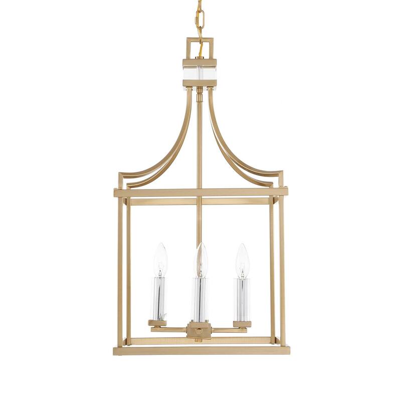 Uttermost Montreal 4 Light Brass Lantern Pendant - 13.875"W x 13.875"D x 27.75"H