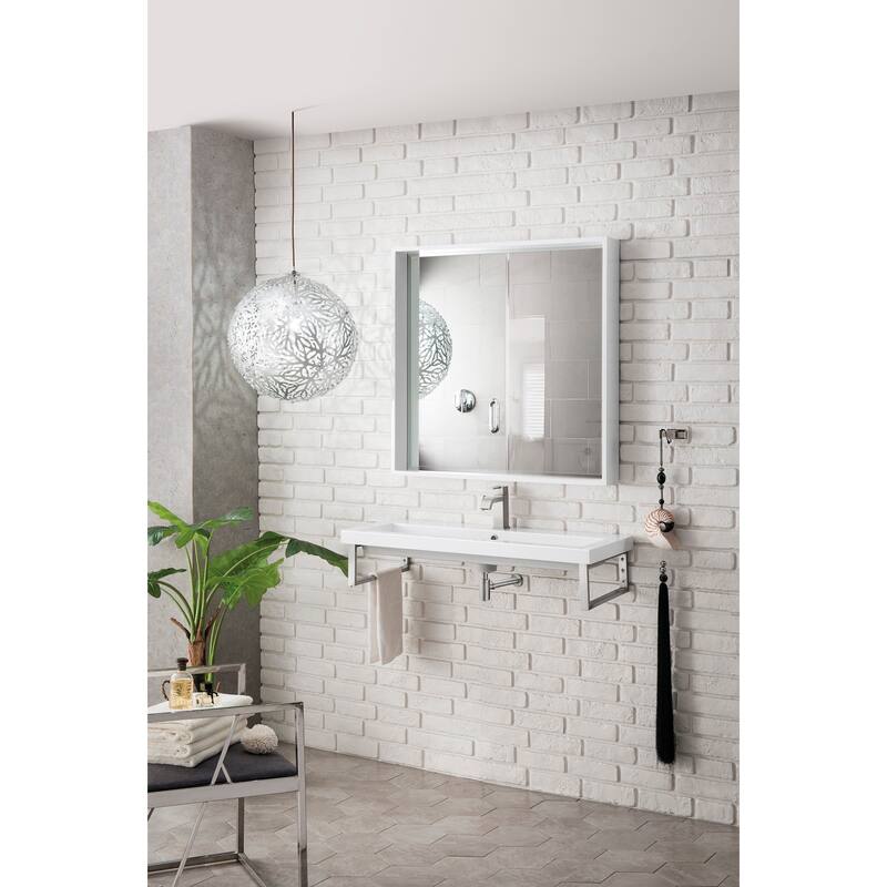 James Martin Vanities 055BK1639.5WG2 Boston 39-3/8" Rectangular