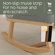 preview thumbnail 51 of 171, HOMYKA 28" Wide Rocking Chair for Nursery with Solid Wood Leg