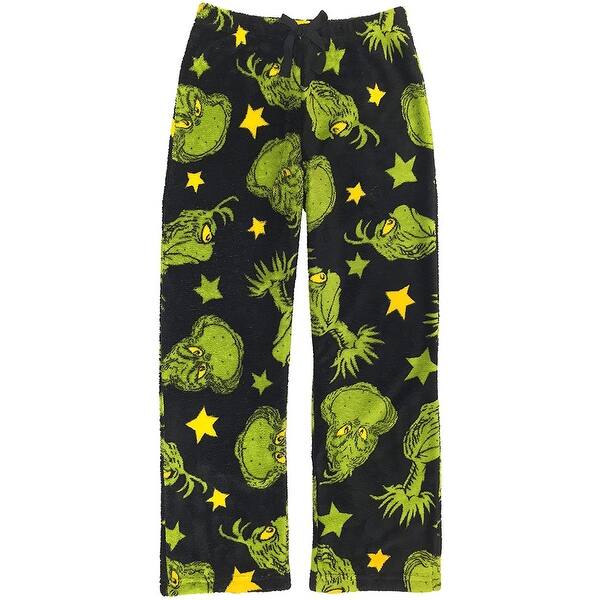 Shop Dr Seuss The Grinch Little Boys Big Boys Fleece Pajama Pants Overstock 32267921