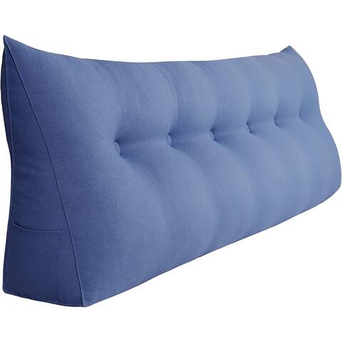 WOWMAX Bed Rest Bolster Wedge Reading Pillow Reclined Position Support