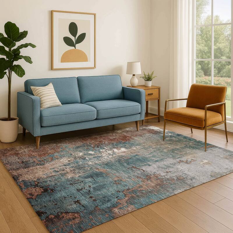 Premium Washable Super Soft Abstract Chic Mayfield Rug