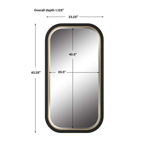 Uttermost 09880 Nevaeh 23-1/4"W x 43-1/4"H Rectangular Beveled Accent