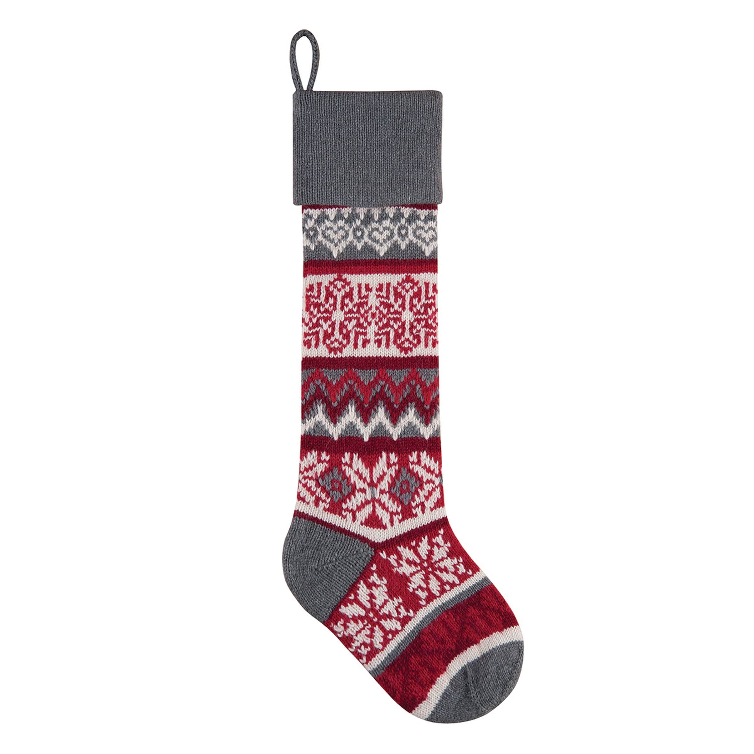 Winter Snowflake Stocking - King