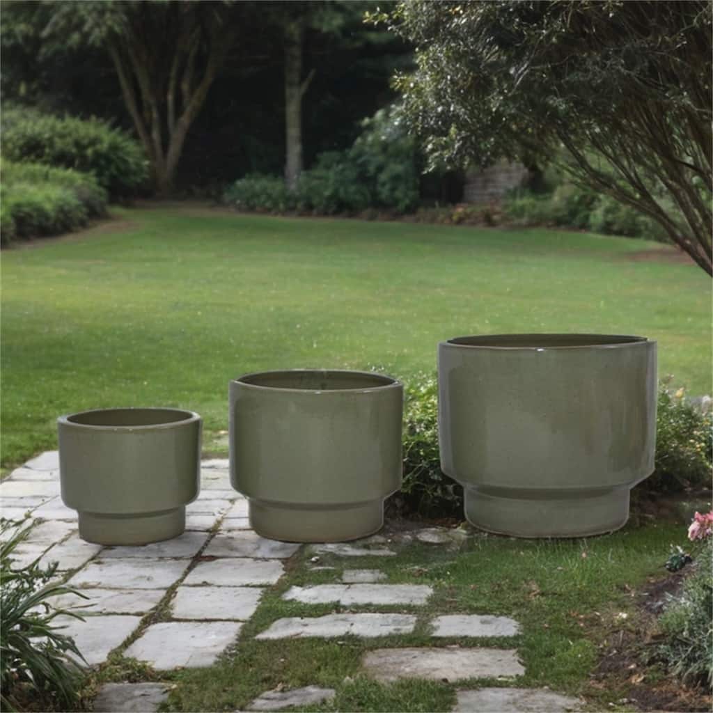 Modern Ceramic Flowerpot (Set of 3)