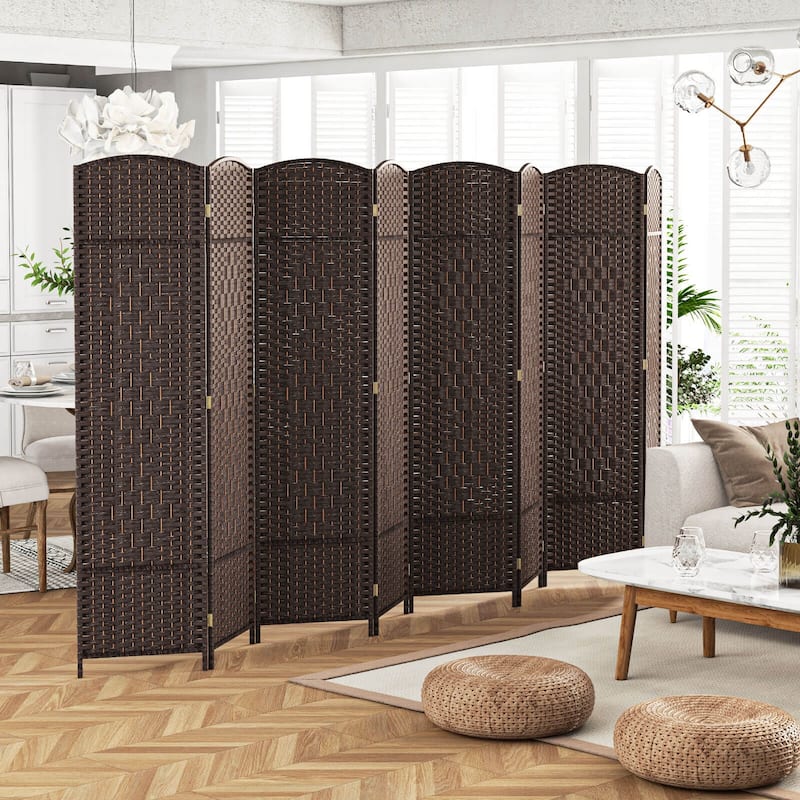 Costway 8-Panel Room Divider 6 FT Tall Folding Privacy Screen with - See Details