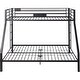 preview thumbnail 2 of 3, Metal Twin XL/Queen Bunk Bed, Black Sand