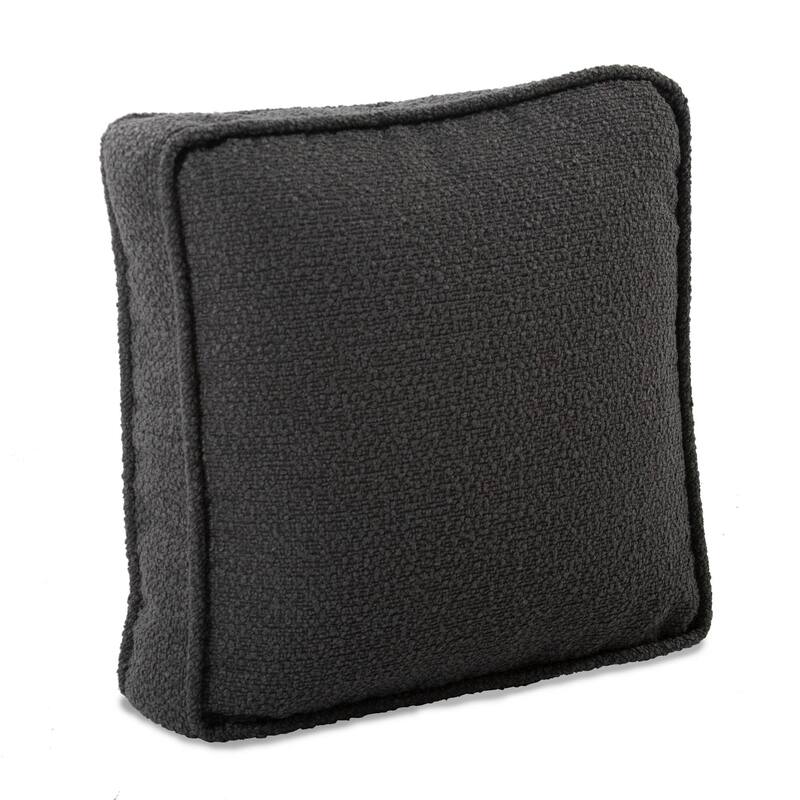 Allan Andrews 20 in. Gusseted Pillow Barbet Charcoal - Down Insert