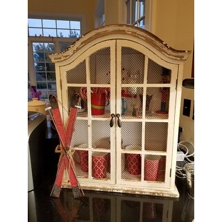 Shop Wood Metal Wall Cabinet (22 inches wide x 28 inches ...