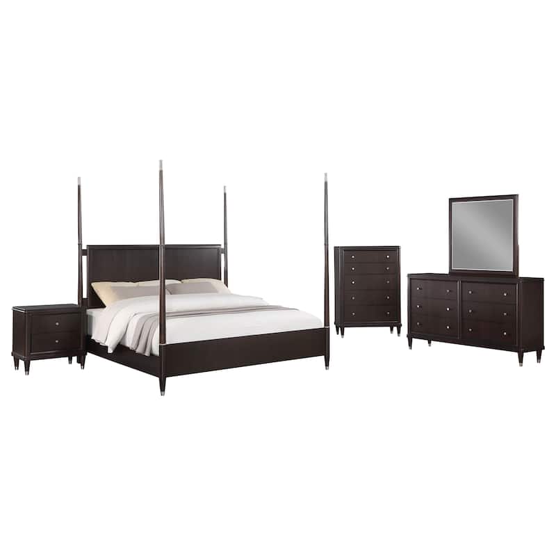 Emberlyn Mid-Century Modern Poster Bedroom Set Brown