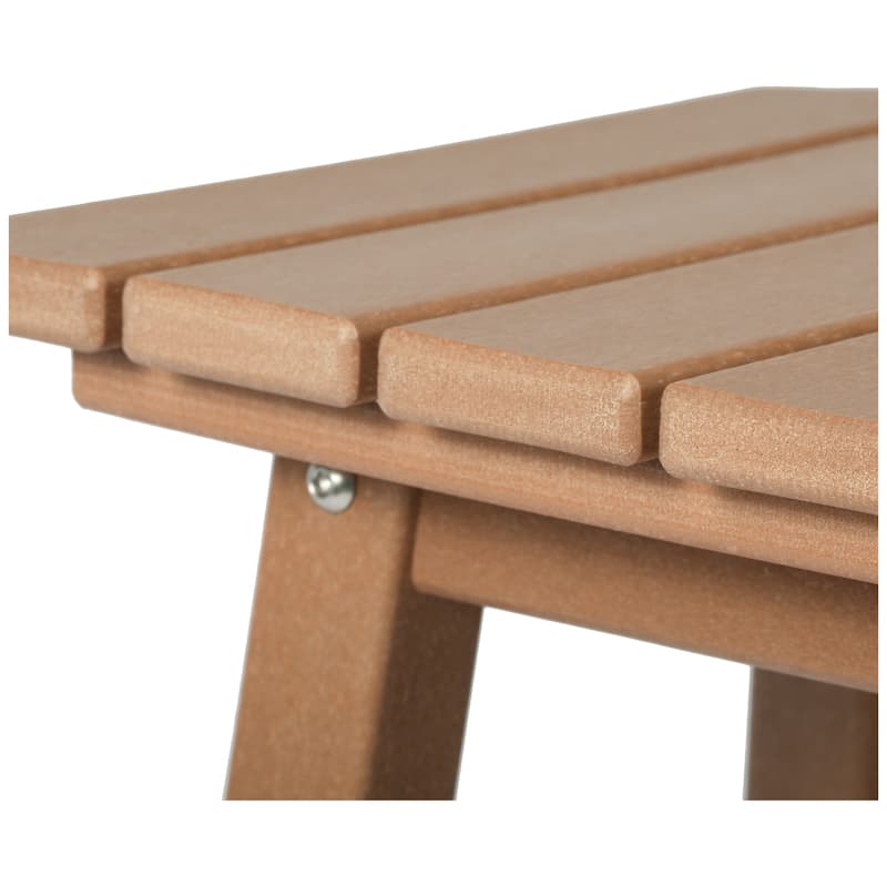 Polytrends Laguna Hdpe All Weather Outdoor Patio 24" Square Counter Stool